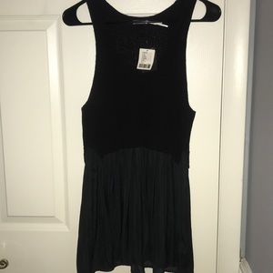 Kimchi Blue Black half sweater tank